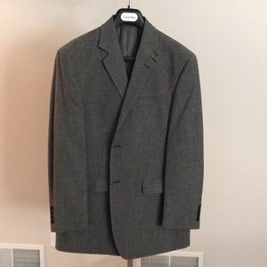 Calvin Klein blazer 38R 100% wool houndstooth